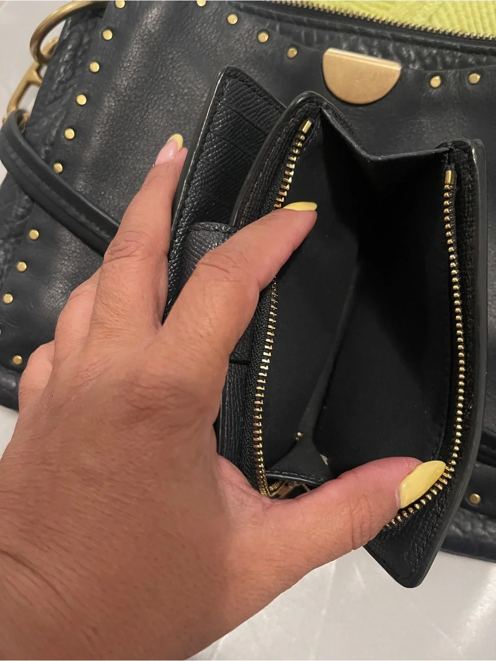 Coach smooth leather